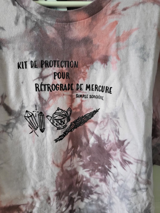 T-shirt tye dye mercure en rétrograde
